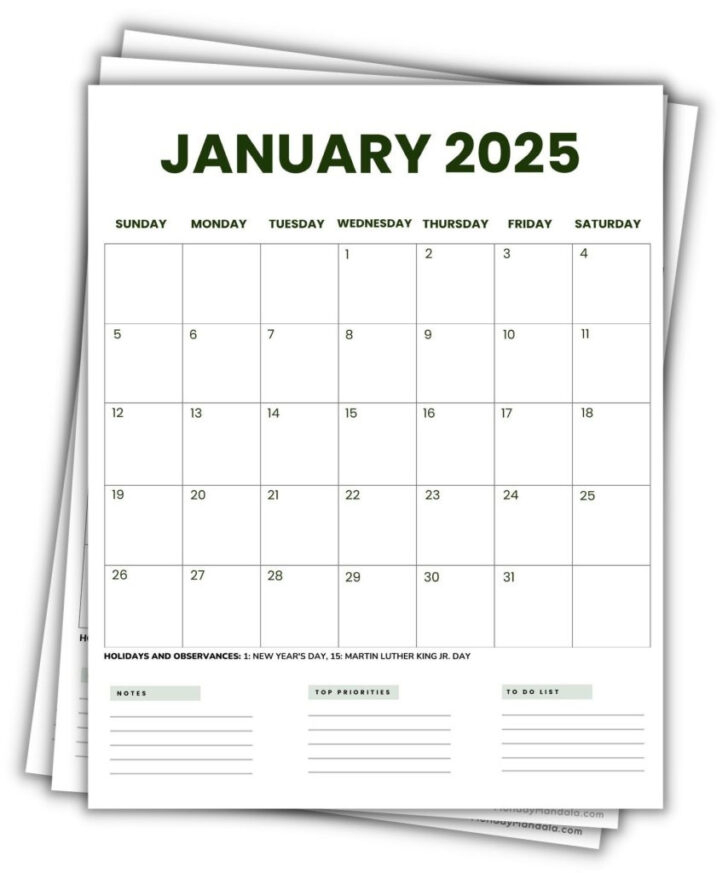 Free Vertical Printable Calendar 2025 Calendars 2025