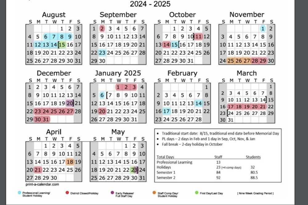 Georgetown University 2025 Calendar Janie Catarina