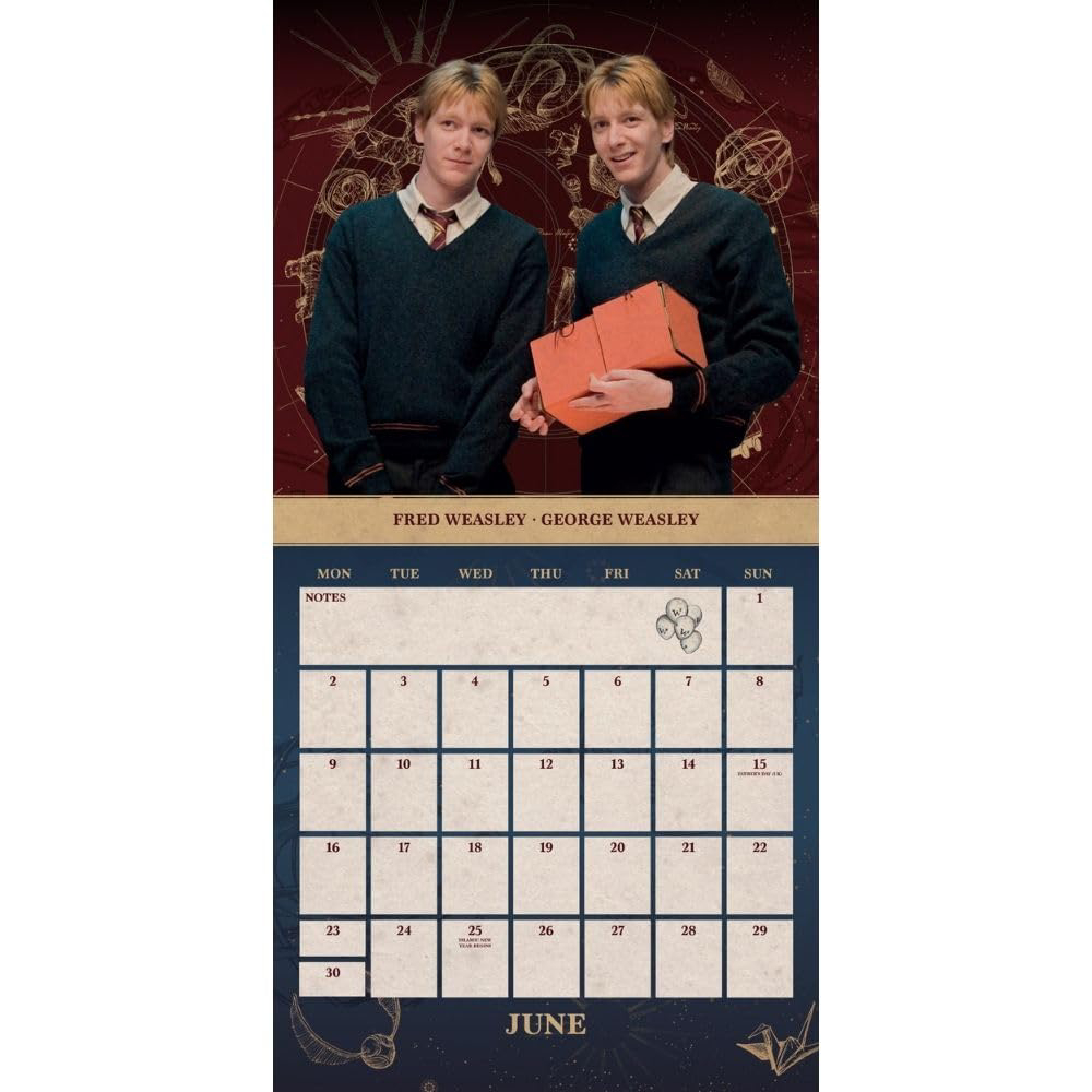 HARRY POTTER OFFICIAL 2025 CALENDAR