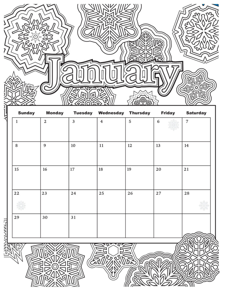 January 2025 Coloring Pages For Adults Lila Victoria