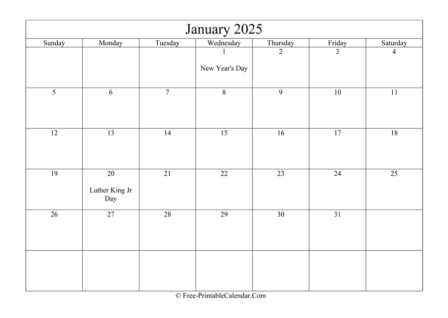 January 2025 Holiday Calendar Printable Stickers Hsn Diana G Sheppard