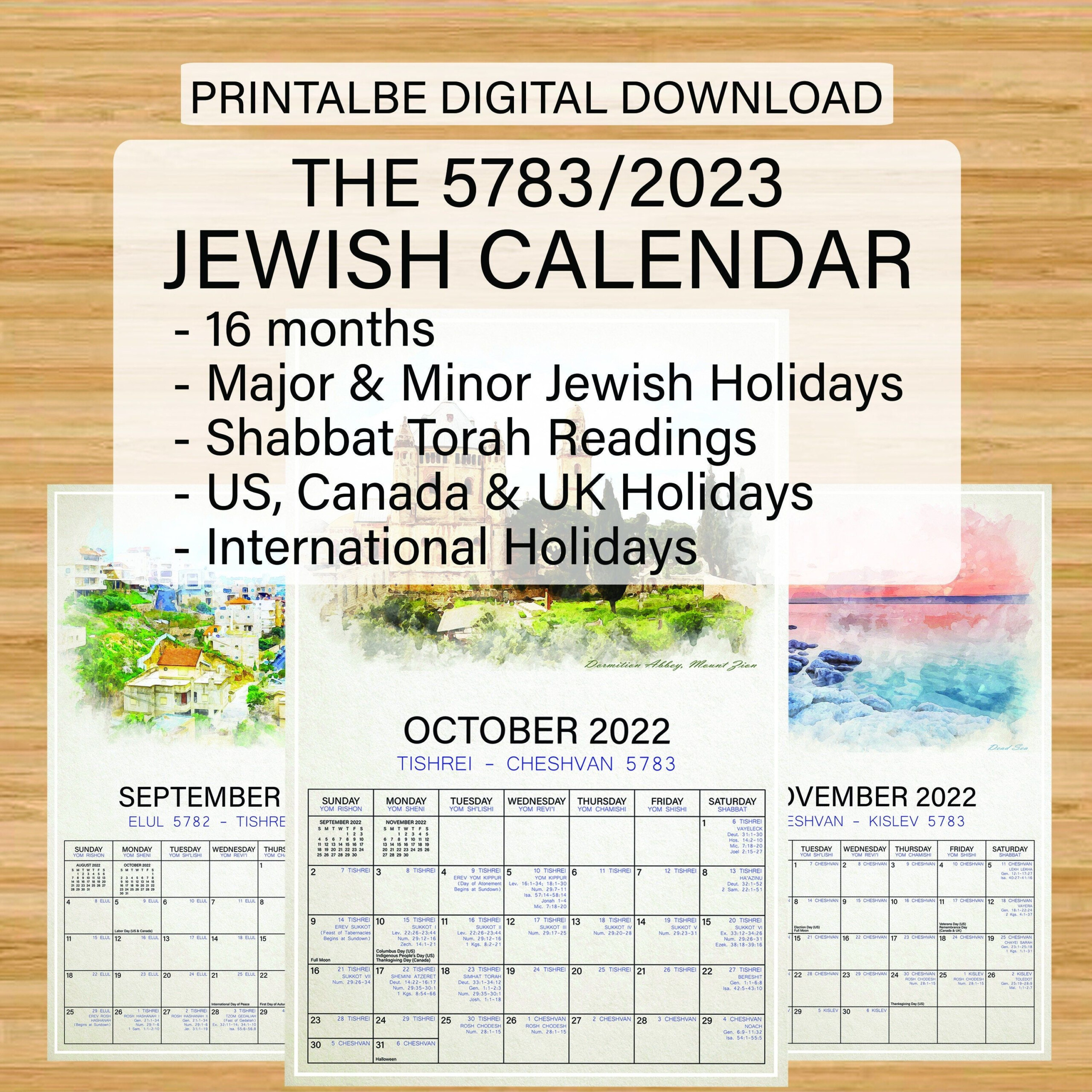 Jewish Festival Calendar 2025 James M Hall