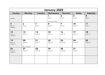 Julian Date Calendar 2025 Pdf Printable Calendar Alma M Johansen