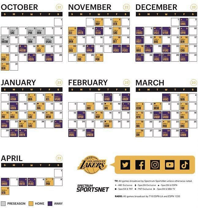 Lakers Schedule 2025 Calendar Liam Paterson