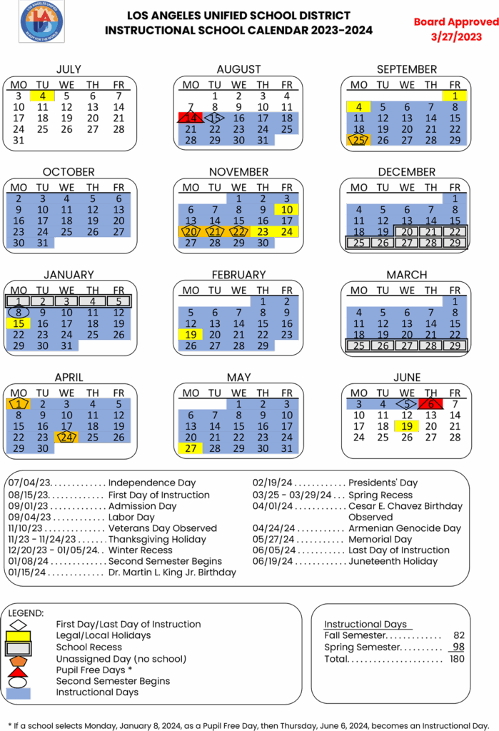 Lausd Calendar 2025 26 Template Unbelievable Printable Calendar 2025 
