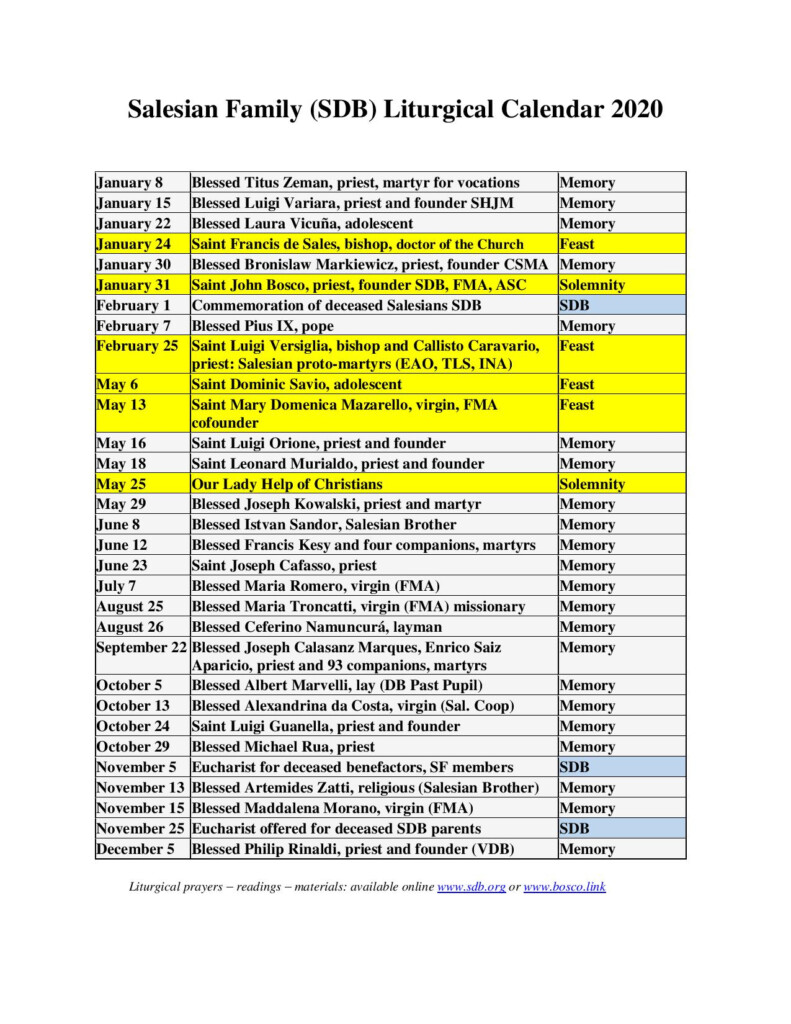Liturgical Calendar January 2025 With Holidays Mahsa Emily