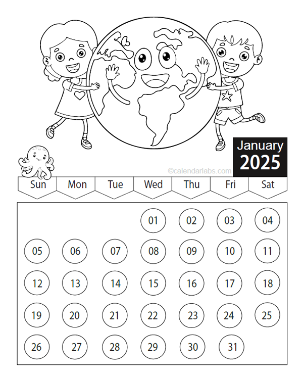 March 2025 Calendar Page Printable Coloring Richie J Peebles