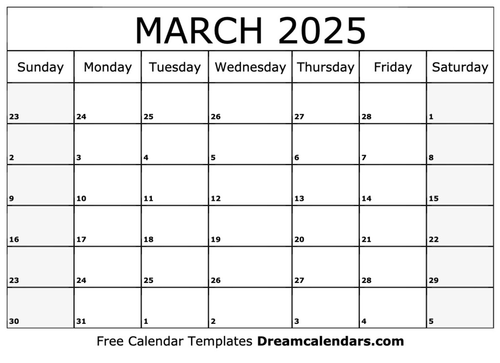 March 2025 Calendar Printable With Holidays Full Innovative Outstanding 