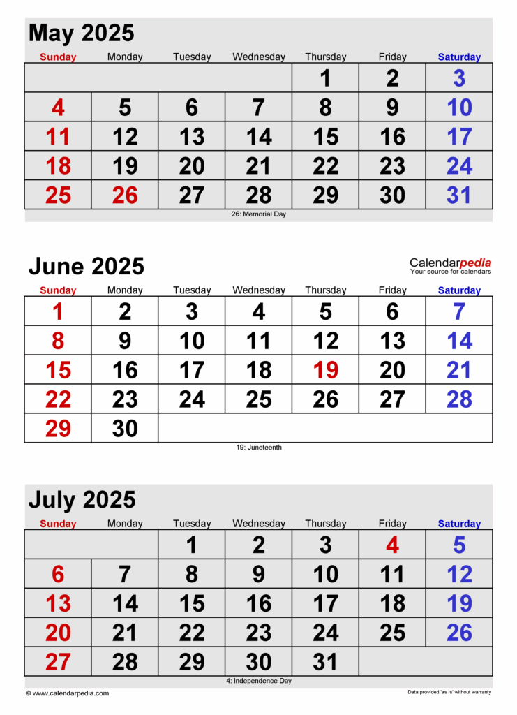Monthly Free Printable 2025 Calendar Printable June Anastasia F Densmore