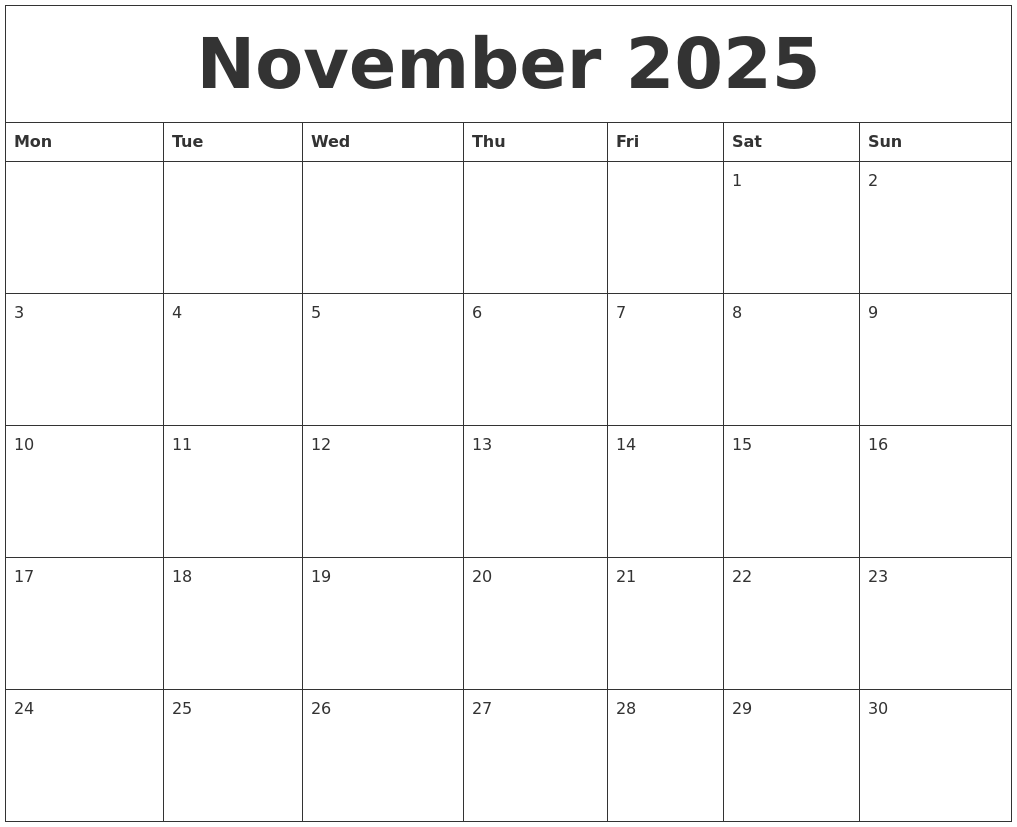 November 2025 Calendar Blank PDF A Comprehensive Guide Mary K Kyle