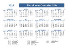 Printable 2025 Fiscal Year Calendar Template CalendarLabs