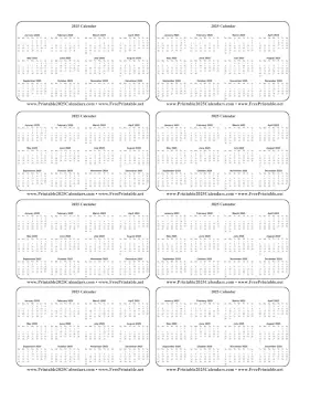 Printable 2025 Wallet Calendar