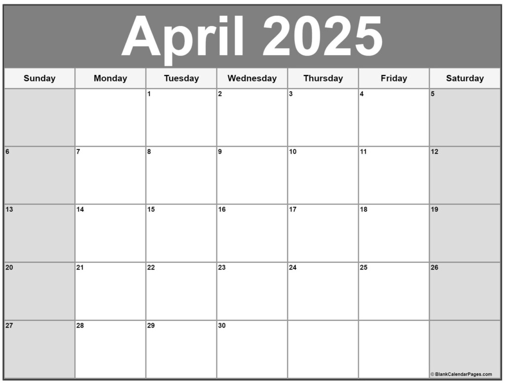 Printable April 2025 Calendar A Comprehensive Guide Anne A Ravn