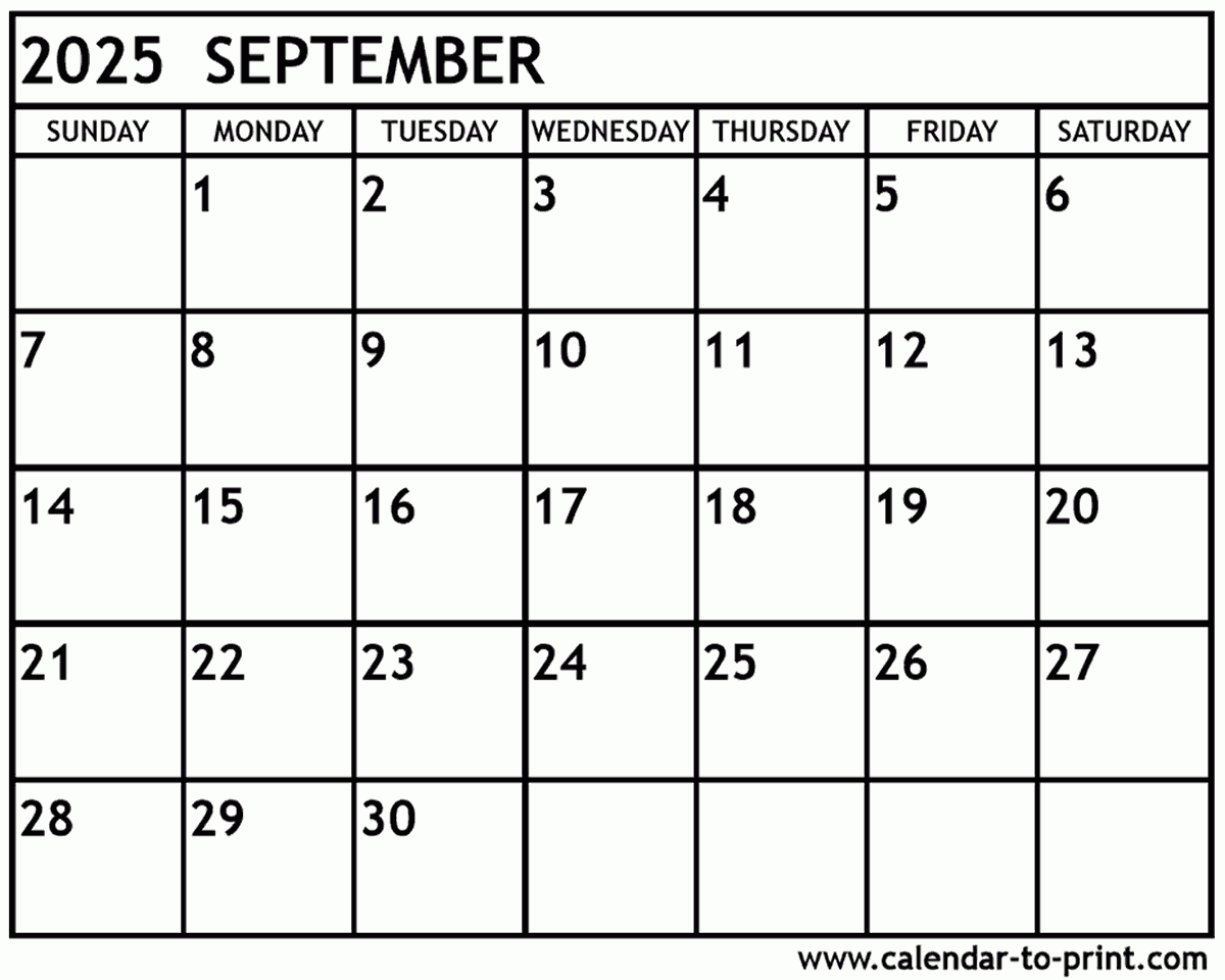 Printable August And September 2025 Calendar Bertram F Thorsen