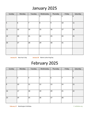 Printable Bi Monthly 2025 Calendar WikiDates