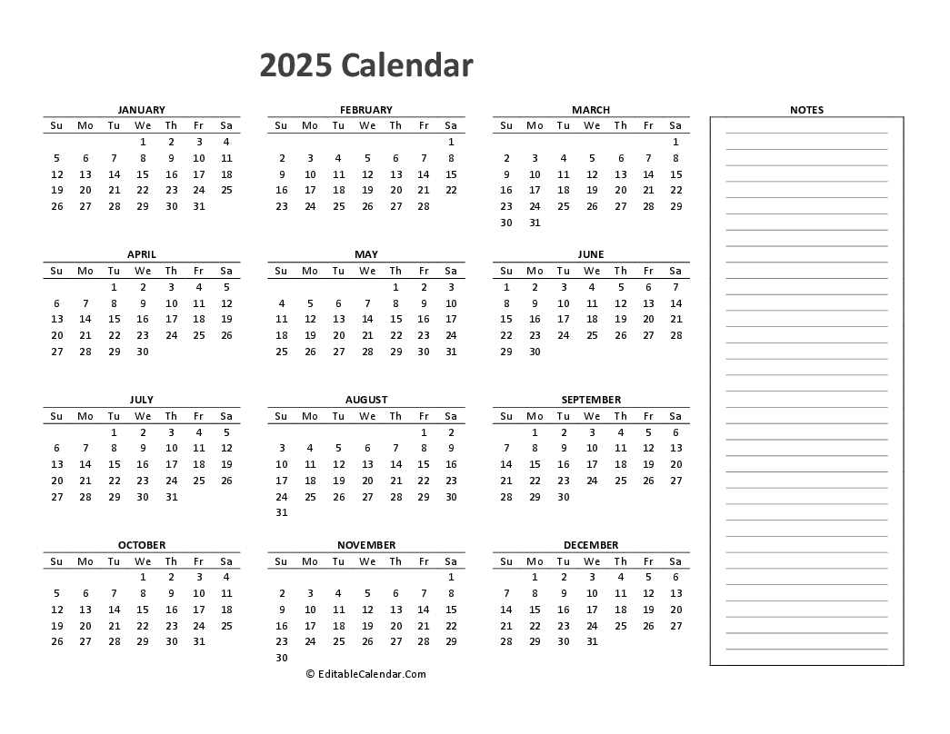 Printable Calendar 2025 Free Printable Pdf One Page April M Valdez