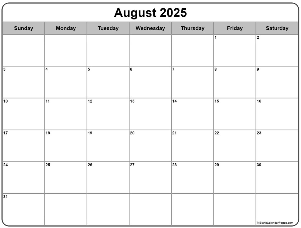 Printable Calendar August 2025 Free Gusta Karoly