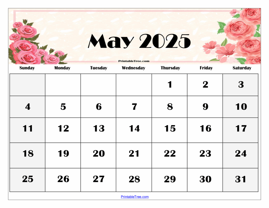Printable Calendar May 2025 Homemade Gifts Made Easy Coloring Pages 