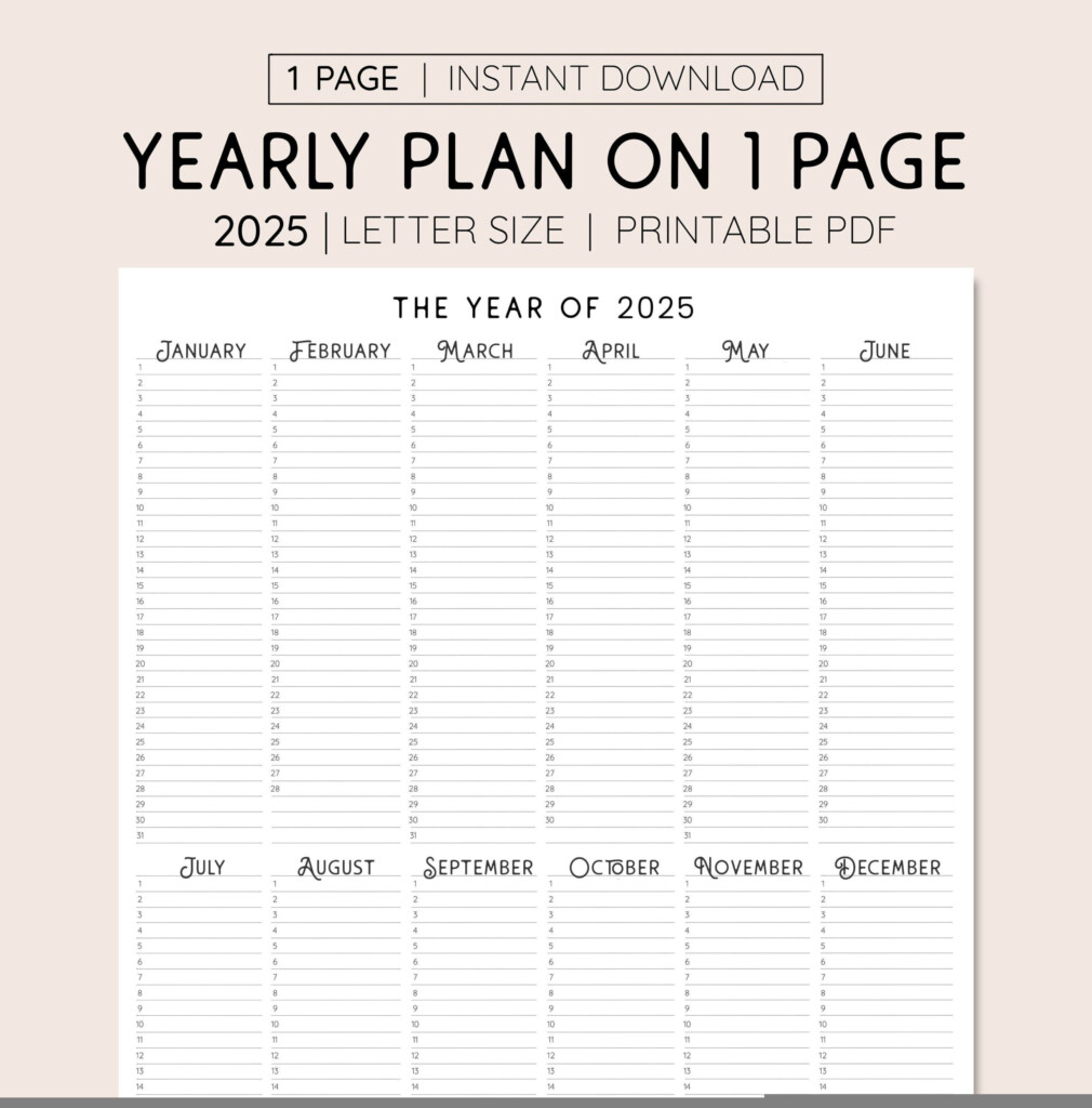Printable Calendar Planner 2025 Printable Calendars