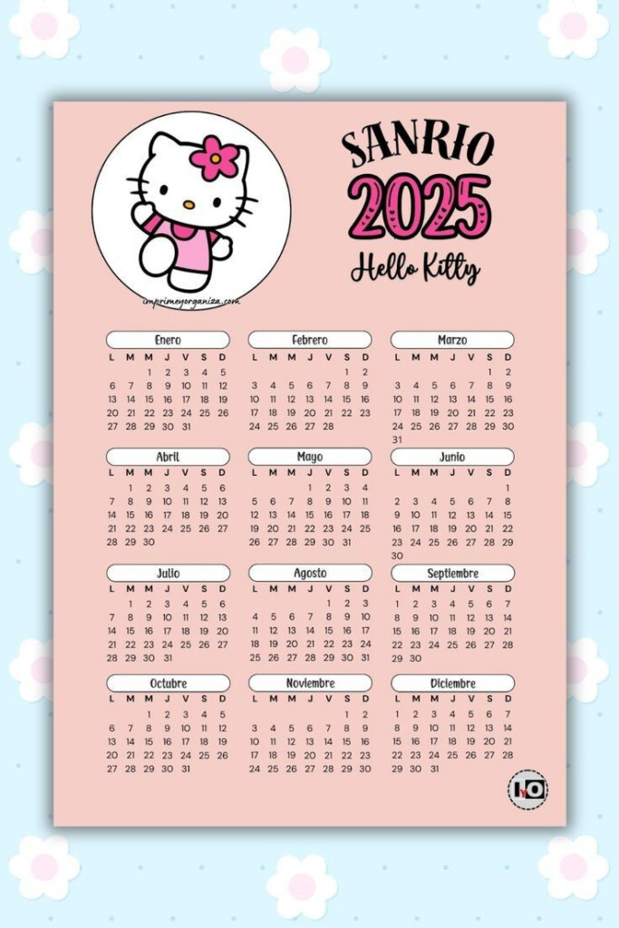 Printable Calendar Sanrio Calendar 2025 Printable Calendars