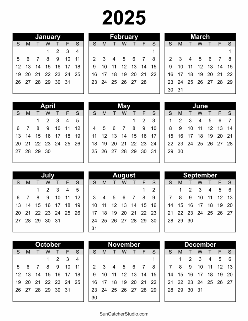 Printable Calendars 2025 Free Word Amanda M Christiansen