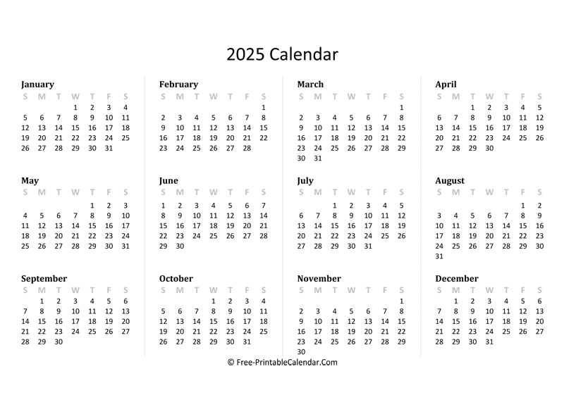 Printable Monthly Calendars 2025 A Comprehensive Guide Mary K Kyle