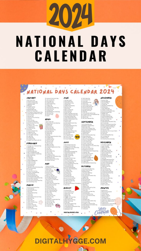 Printable National Day Calendar 2025 Dahlia Engale