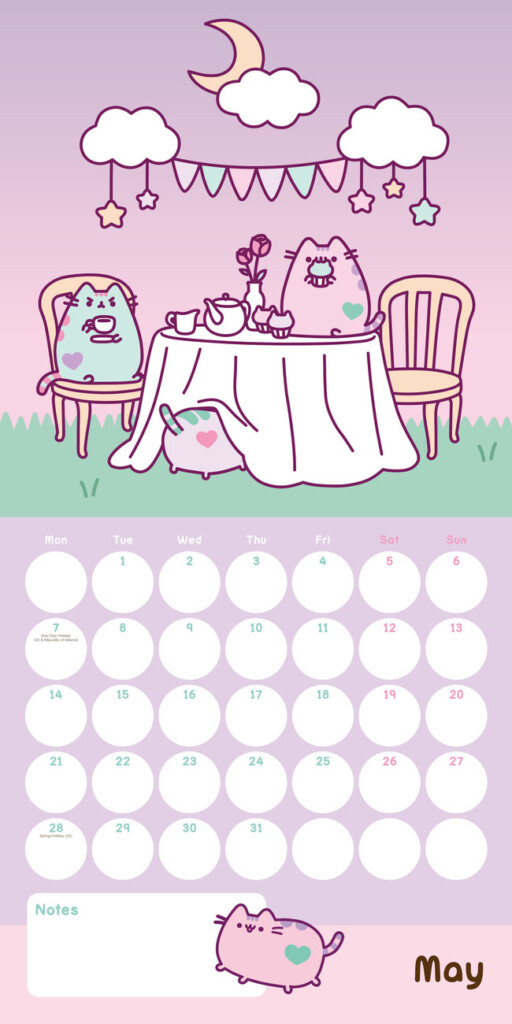 Pusheen Calendar 2025 Nz Printable Delia Terrijo