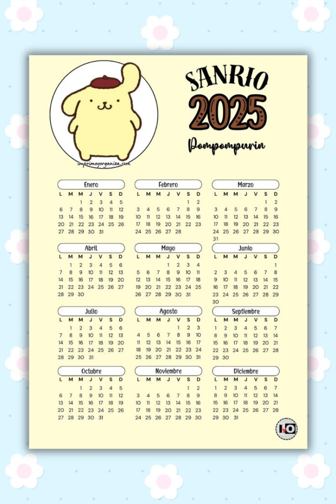 Sanrio 2025 Calendar