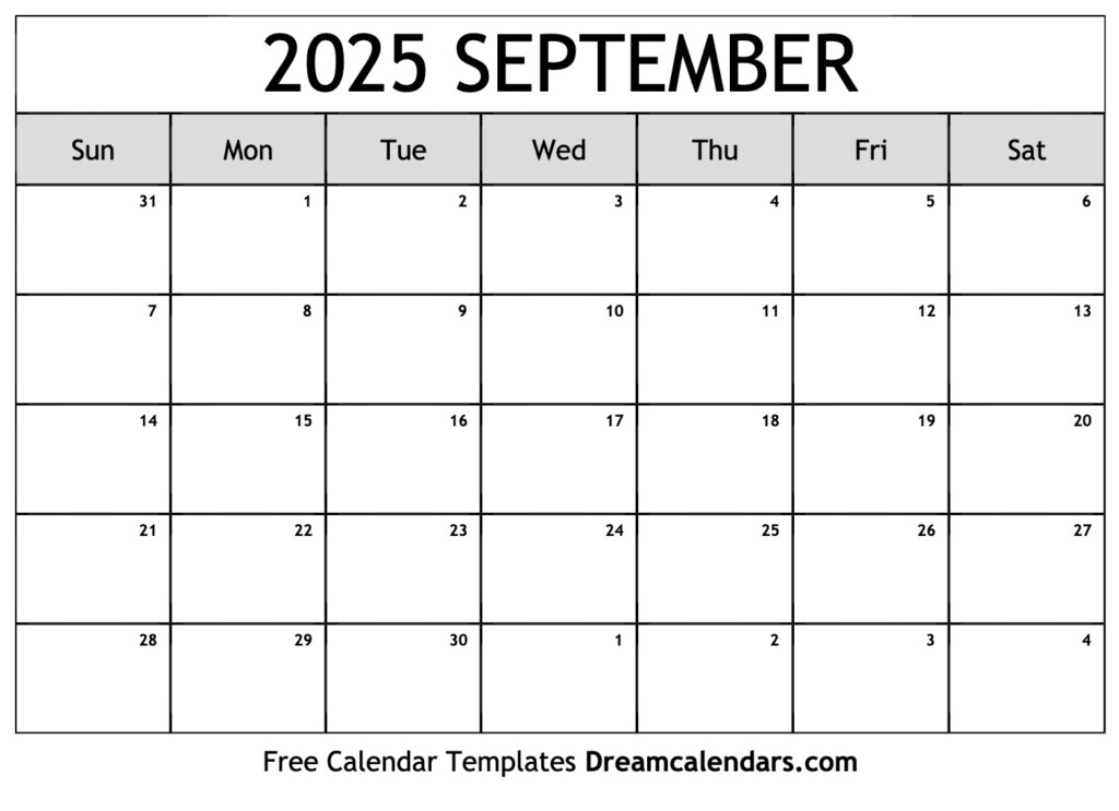 September 2025 Calendar Printable Free Word Kurt M Archuleta