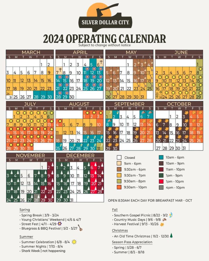 Silver Dollar City Schedule 2025 Dates In India Zahira Sage