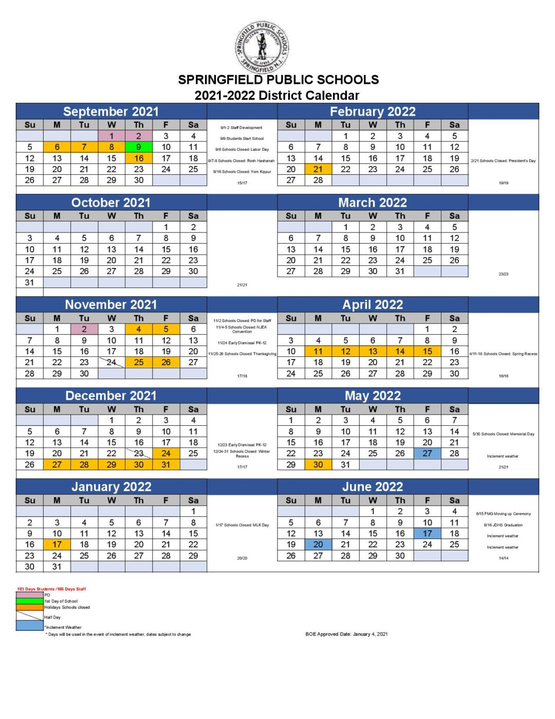 Springfield City Schools 2025 2026 Calendar 2025 Stevie M Miller
